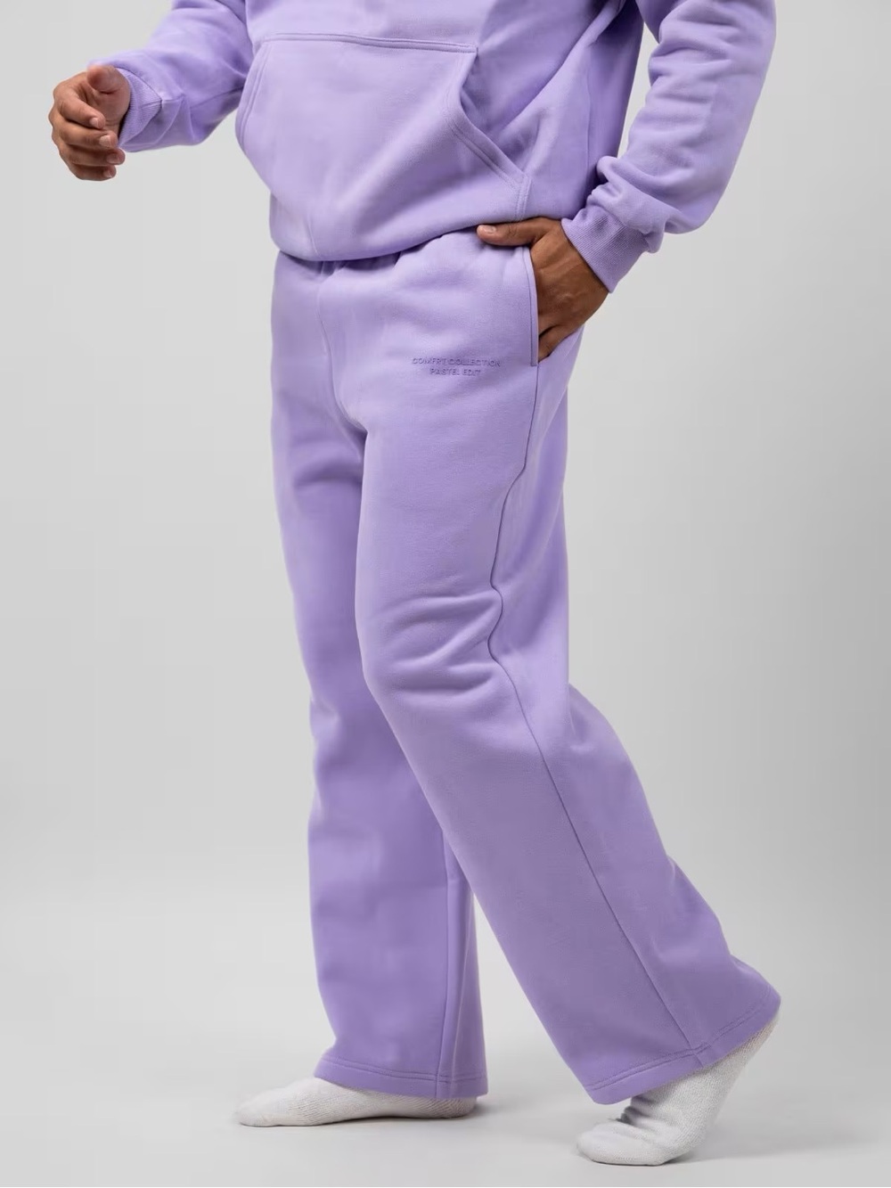Comfrt Pastel Straight Leg Sweatpants - Lavender